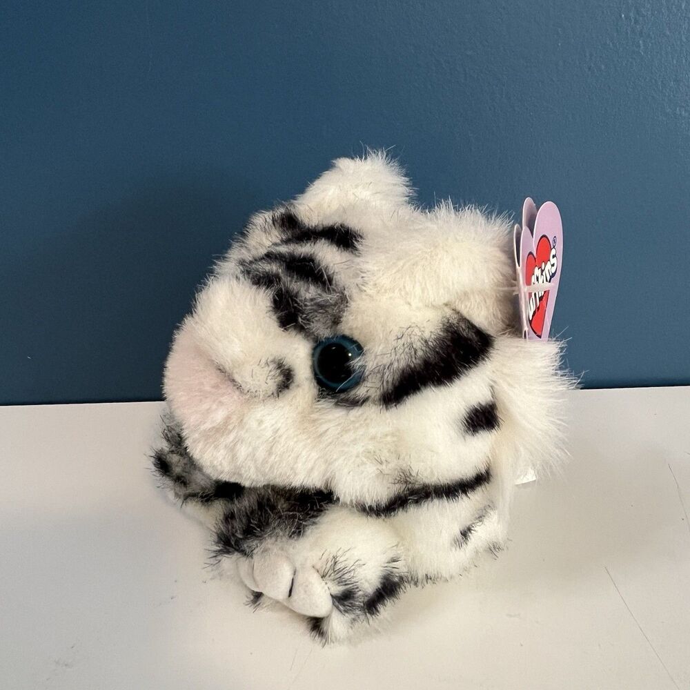 Vintage Puffkins Tasha the Tiger Plush Stuffed Animal Swibco 1997 Swing Tag